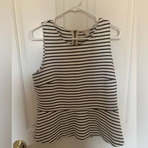 J. Crew Peplum Blouse (Sz M)
